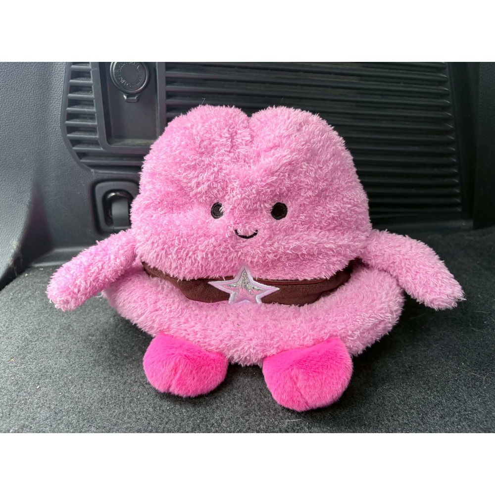 BumBumz Pink Cowgirl Hat Plush Rooted Bumz Kellytoy 7.5 Inch Beanbag Toy